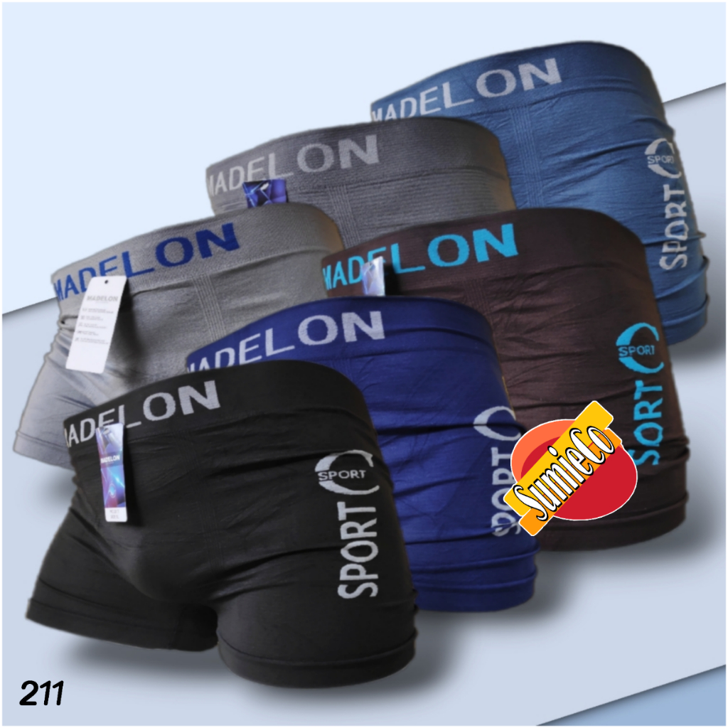 Jual SM211 (3-6 Pcs) Madelon Celana Dalam Boxer Pria Dewasa Dan