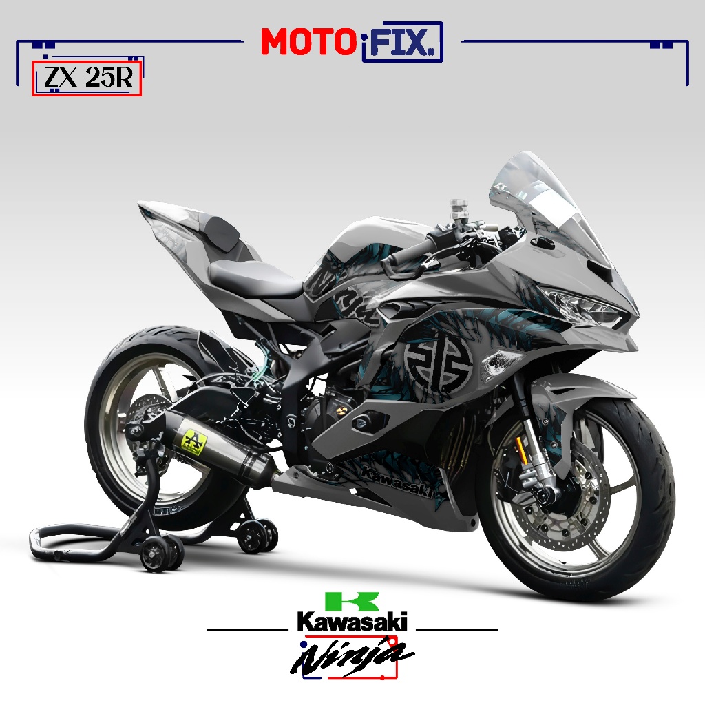 Jual Striping Ninja Zx R Motif Sticker Ninja Rr Stiker Decal Semifull Lis