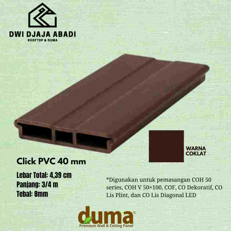 Jual CLICK PVC 40MM - COKLAT | Shopee Indonesia