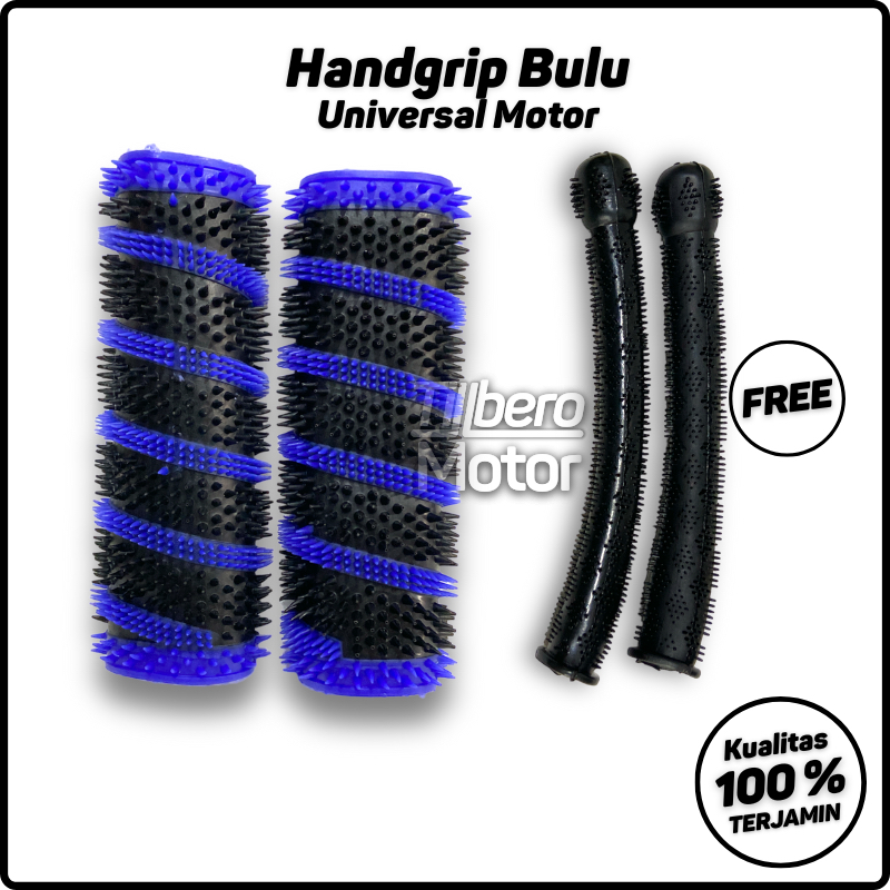 Handgrip / Grip Stang karet Bulu WarnaMotor universal