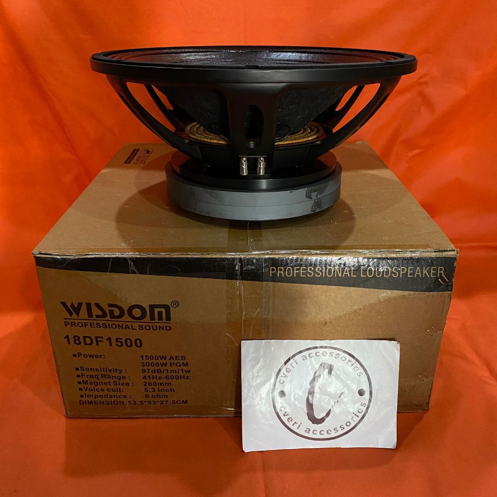 Jual Wisdom Component Speaker 18DF1500 18-inch Speaker Komponen 18 ...