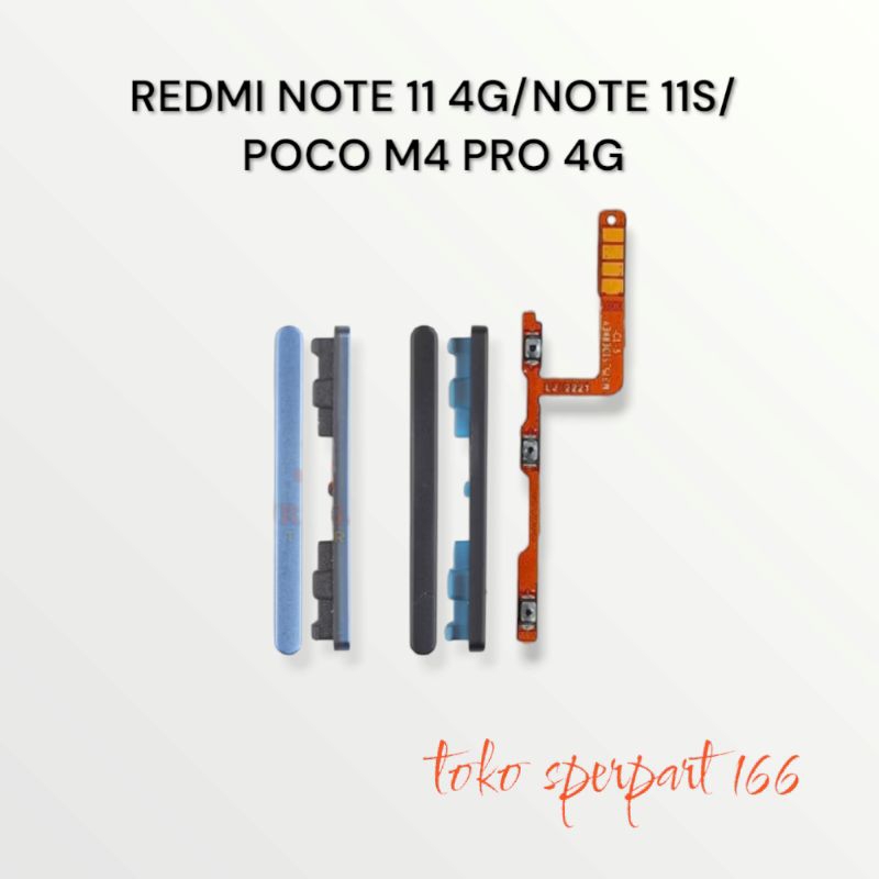Jual HANYA TOMBOL VOLUME+ FLEXSIBEL ON OFF VOLUME REDMI NOTE 11 4G ...