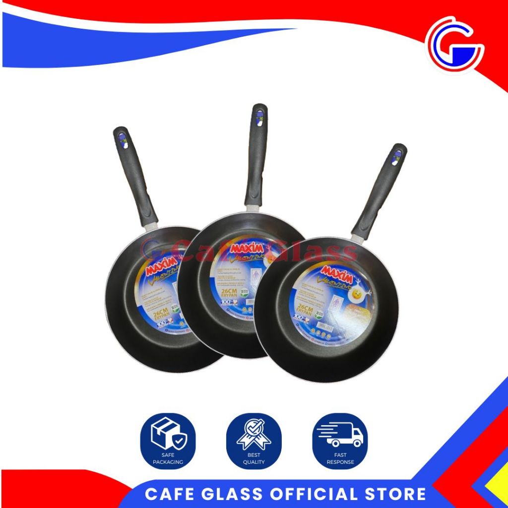 Teflon Maxim Valentine - Valentino - Non-Stick Frypan Panci Induksi 12Cm - 18Cm - 20Cm - 22Cm - 24Cm - 26Cm