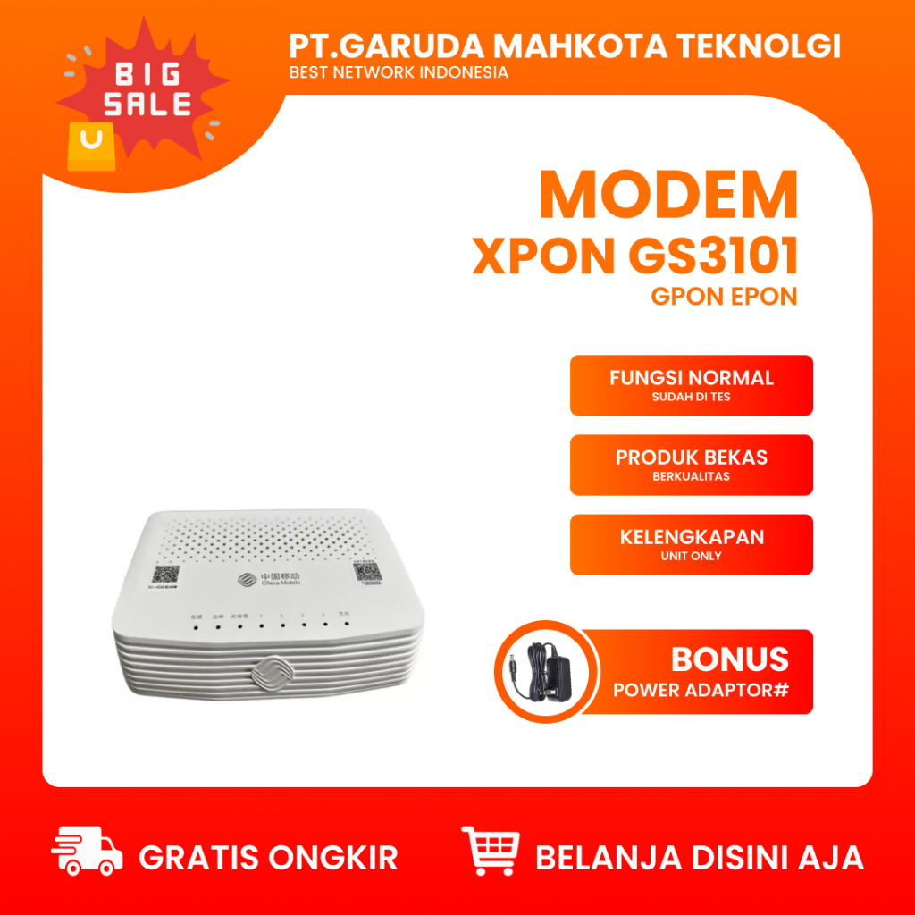 Jual Modem XPON GS3101 Gpon Epon Onu Ont Second | Shopee Indonesia