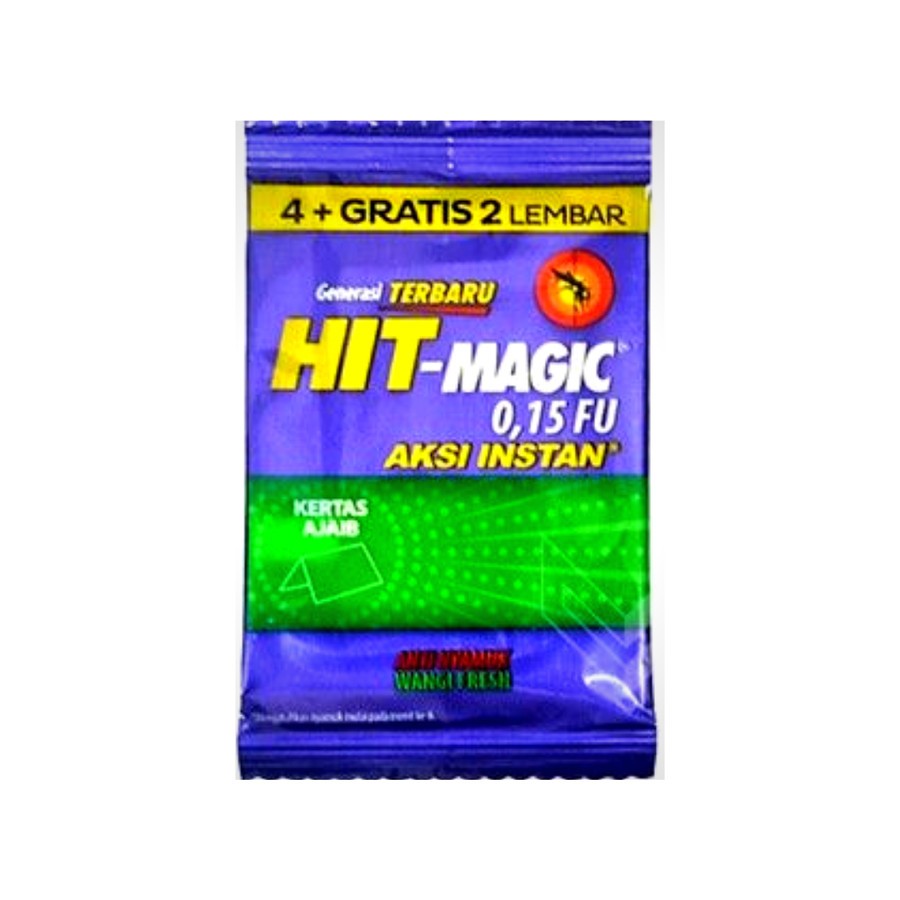 Jual Hit Magic Sachet Isi 4 Fresh Obat Nyamuk Bakar | Shopee Indonesia