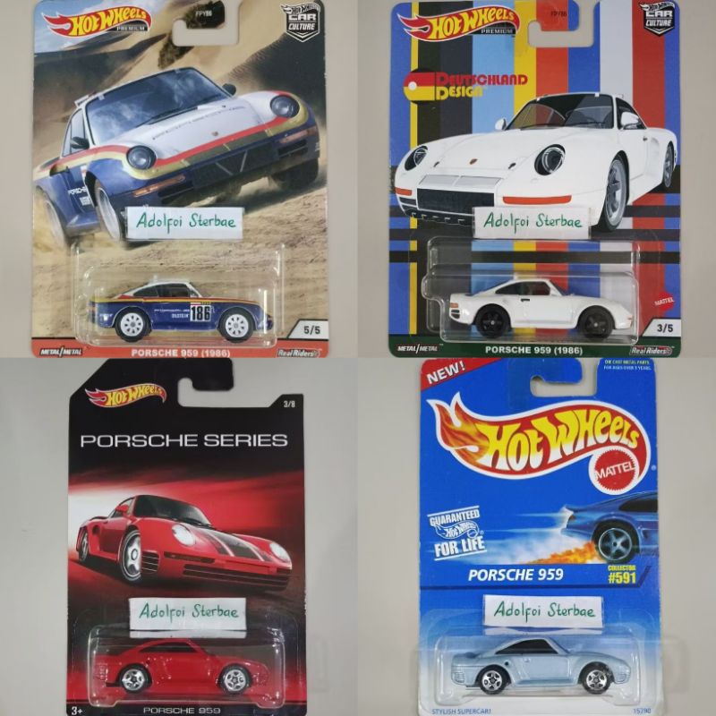Jual hotwheels hot wheels porsche 959 (1986) edisi porsche series 3/8 ...
