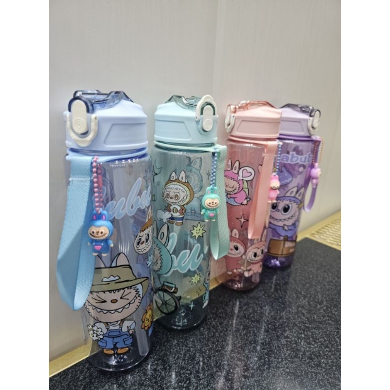 Jual Botol Labubu besar warna pastel 900ml | Shopee Indonesia