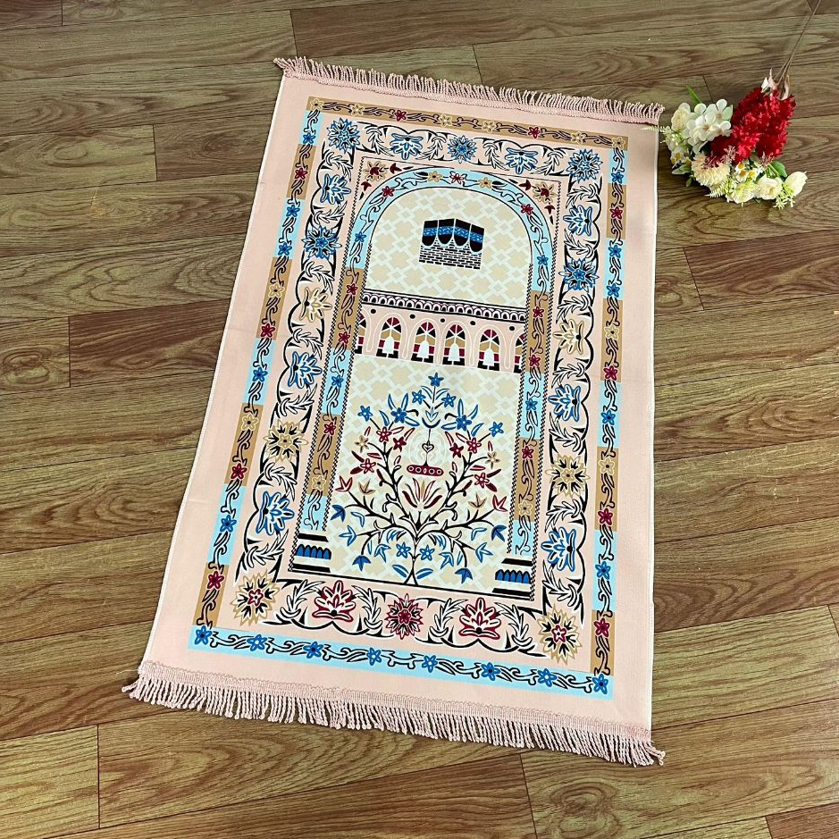 Jual Sajadah Turki Sejadah Suede Premium Motif Kabah Perlengkapan ...