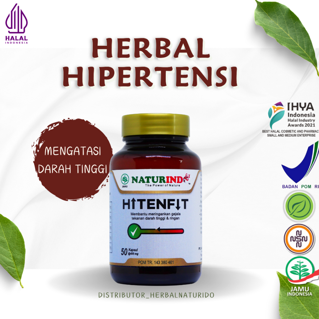 Hitenfit Herbal Hipertensi Membantu Menurunkan Tekanan Darah Tinggi, Pusing, dan Mengendalikan Darah