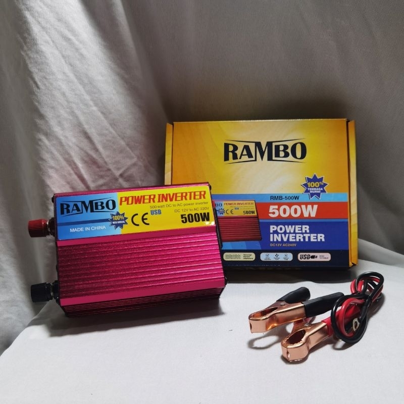 Jual Power Inverter 500W Rambo RMB-500W Original 100 % | Shopee Indonesia