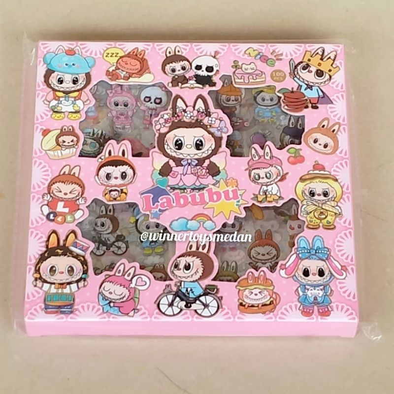 Jual Stiker Momo isi 100 lbr Waterproof Labubu Kuromi Cinamoroll ...