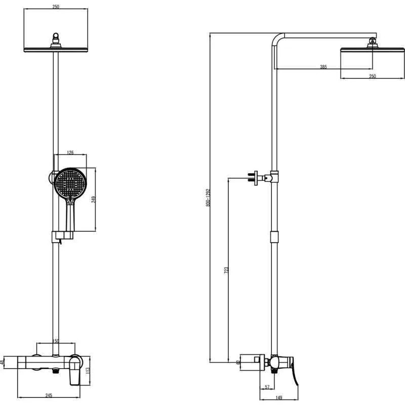 Jual Shower Tiang Wasser ESS-V325 SG /Wasser ESS V325 SG /Wasser ESS ...