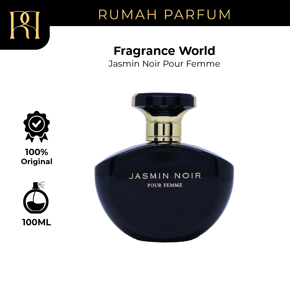 Parfum Wanita Fragrance World Jasmin Noir Pour Femme (100 mL) Perfume Cewek  Tahan Lama dan Wangi