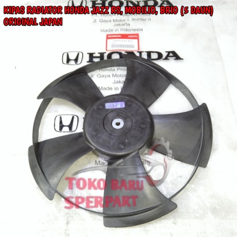 Jual KIPAS RADIATOR FAN RADIATOR HONDA JAZZ RS,MOBILIO,BRIO 5 DAUN ...