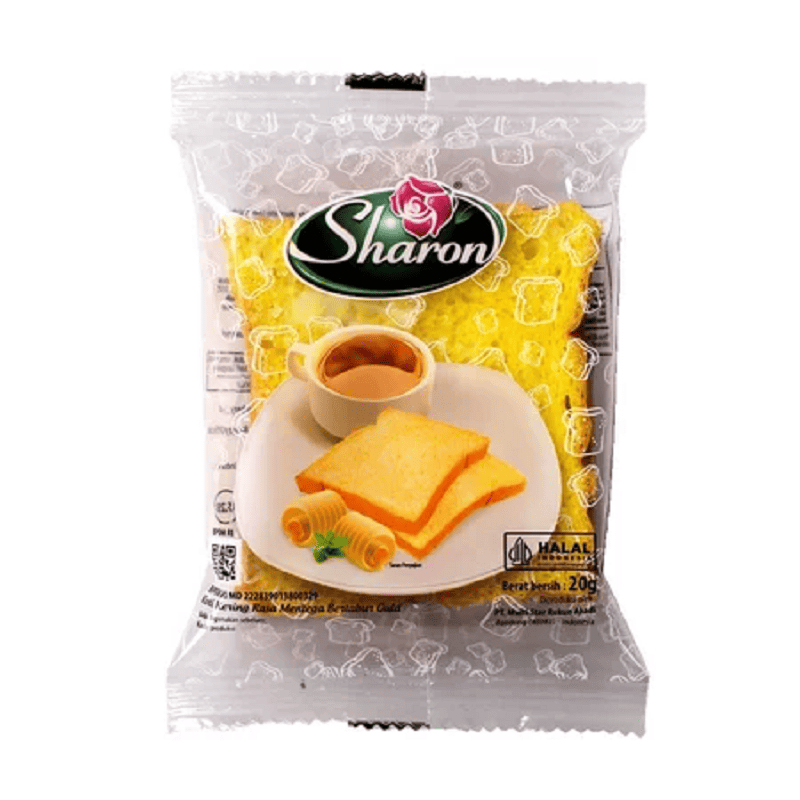 Jual Roti Kering Sharon Butter isi 20 Pics (20 GR ) Paking Dus | Shopee ...