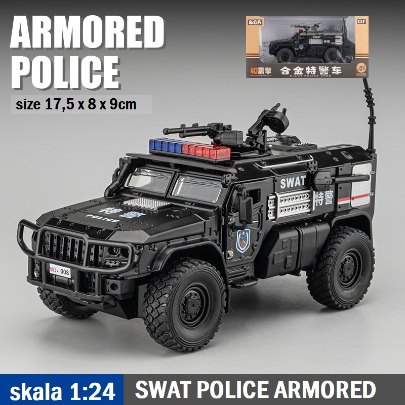 Jual Diecast Mobil SWAT CLF VIBRATE Skala 1:24 Alloy toys Shopee