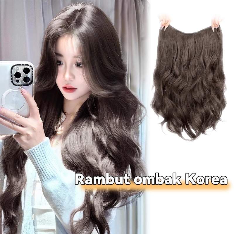 Jual Hair clip Filamen Protein Korean Wave Wavy Ombak Rambut Palsu ...