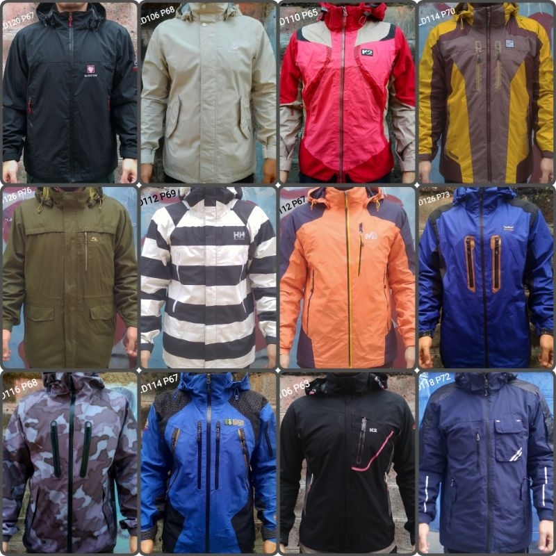 jaket outdoor gunung wateproof second original
