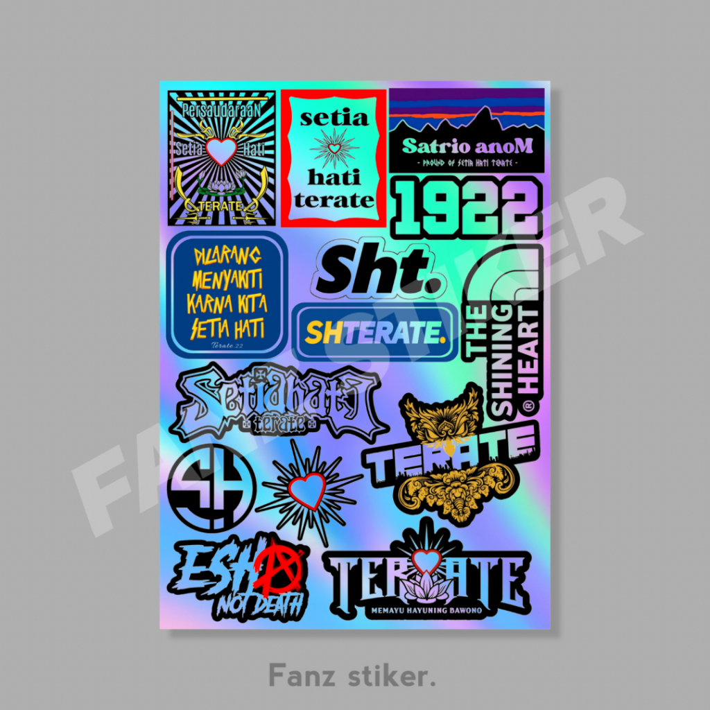 Jual STICKER HOLOGRAM PSHT TERATE ISI 14pcs - ANTI AIR, STICKER ...