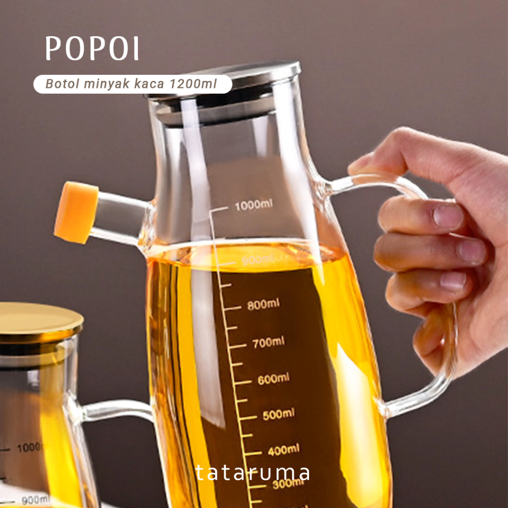 Jual TATARUMA Popoi - Oil Jar Tempat Minyak dengan Penutup Kaca ...