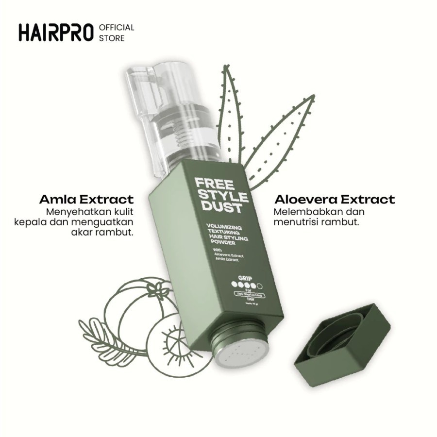 Jual Hairnerds Professional Freestyle Dust Powder Styling Clay Water ...