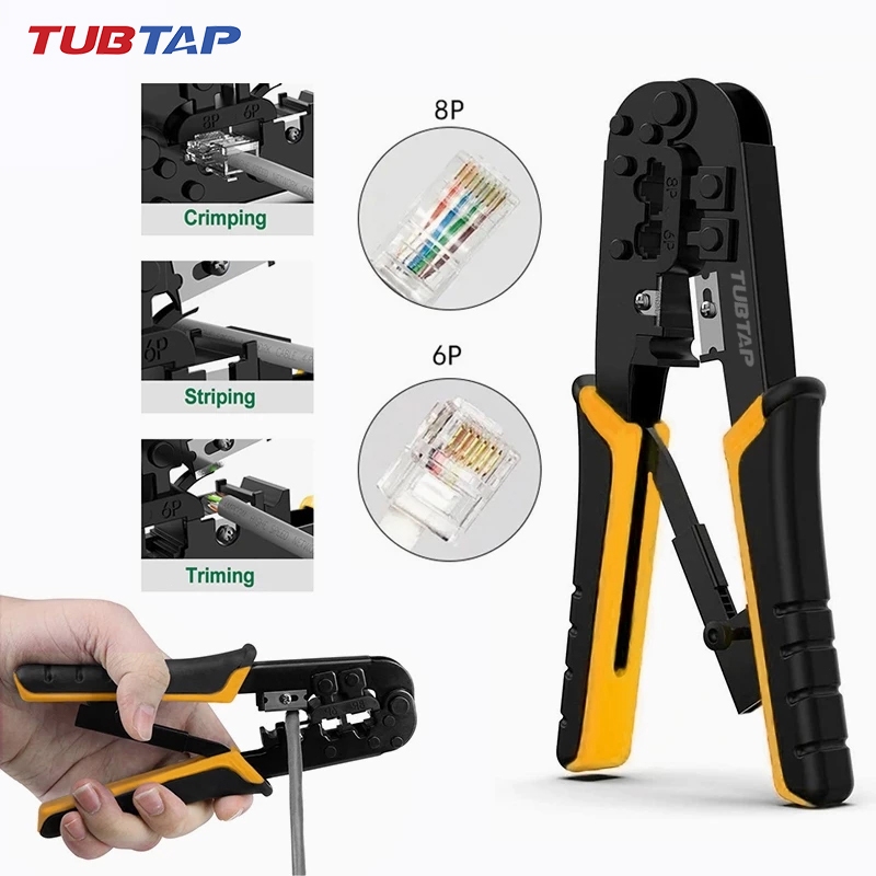Jual Tubtap Rj45 Rj11 Rj12 Tang Crimping Tools Lan Network Tang ...