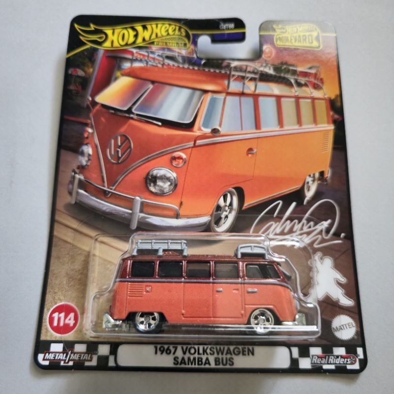ホットウィール Hells dept smiley skul VW bus