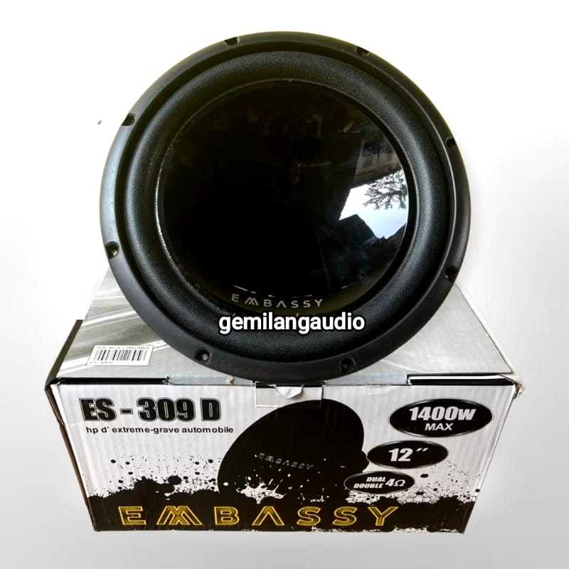 Jual Subwoofer 12 inch Embassy ES 309D Double Coil | Shopee Indonesia