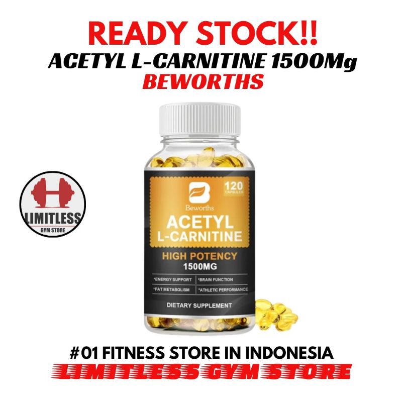 Jual High Potency Acetyl L-Carnitine 1500mg 120 Kapsul Boost Brain Health