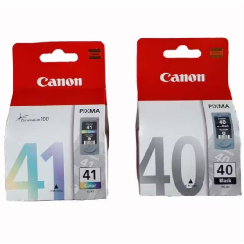 Jual tinta cartridge Canon 40 black + 41 color for = iP1200, iP1300 ...