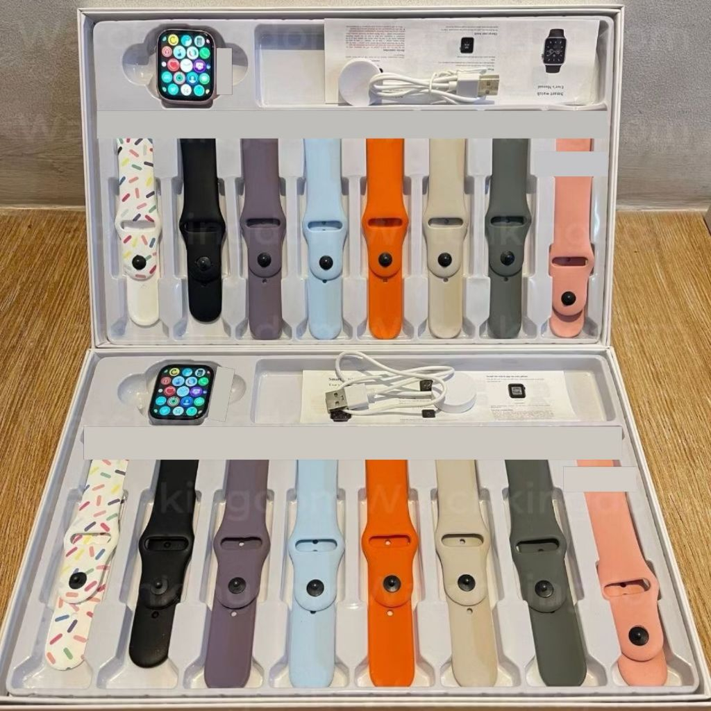 Jual Pro 9 SmartWatch Paket 8 Tali Seri 9 Jam Smartwatch Pria Wanita ...