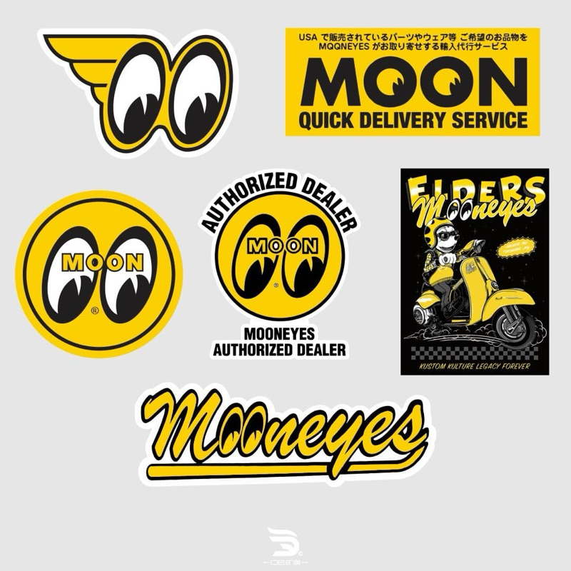 Jual Stiker Moon Eyes Sticker Pack Moon Eyes Stiker Motor Laptop Helm ...