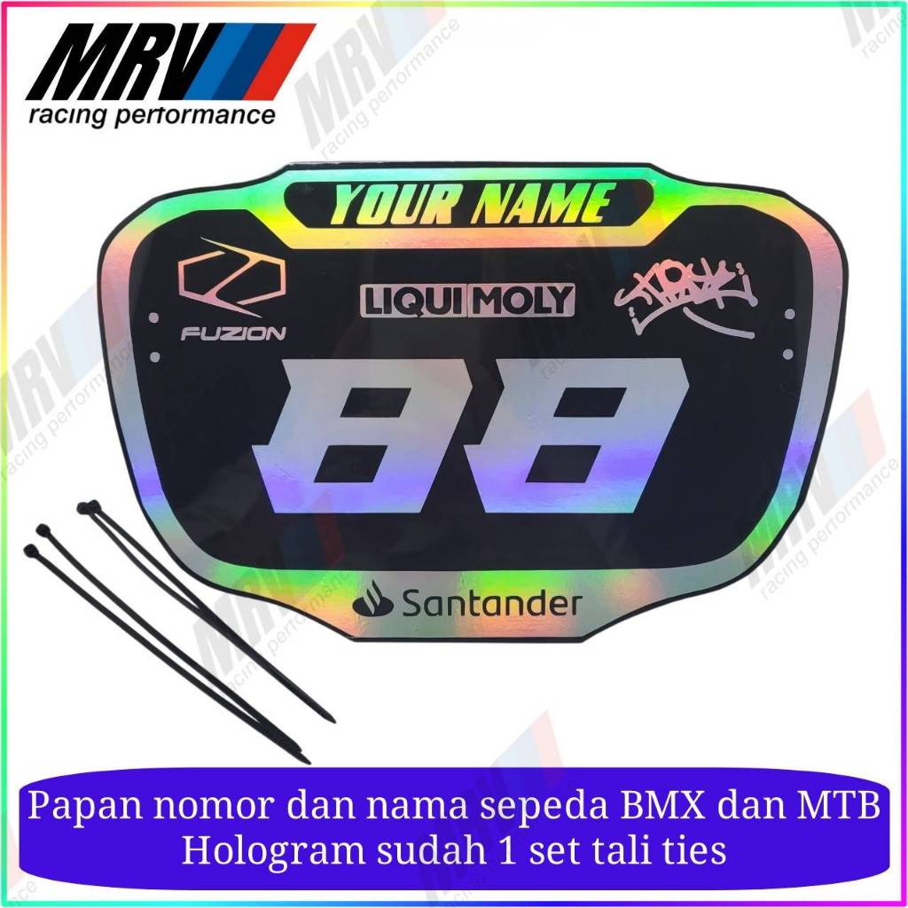 Jual PAPAN NOMER BMX CUSTOM - PLATE NUMBER BMX - NUMBER PLATE BMX ...