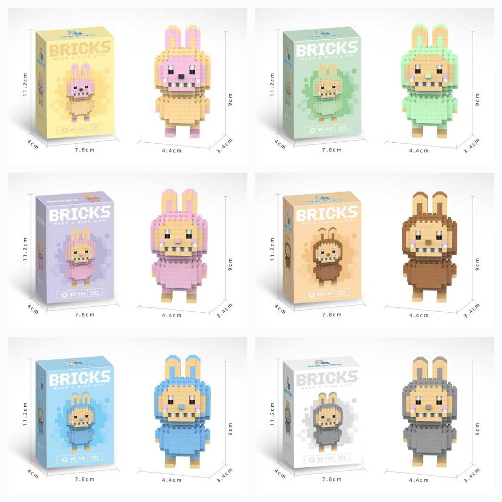 Jual Mainan Mini Bricks Labubu / Miniatur Labubu | Shopee Indonesia