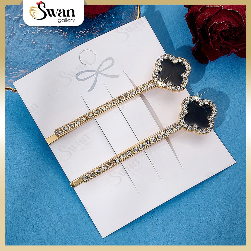 Jual Jepit Rambut Hairclip 2 Pcs One Set Korean Style Hair Pins Gold ...