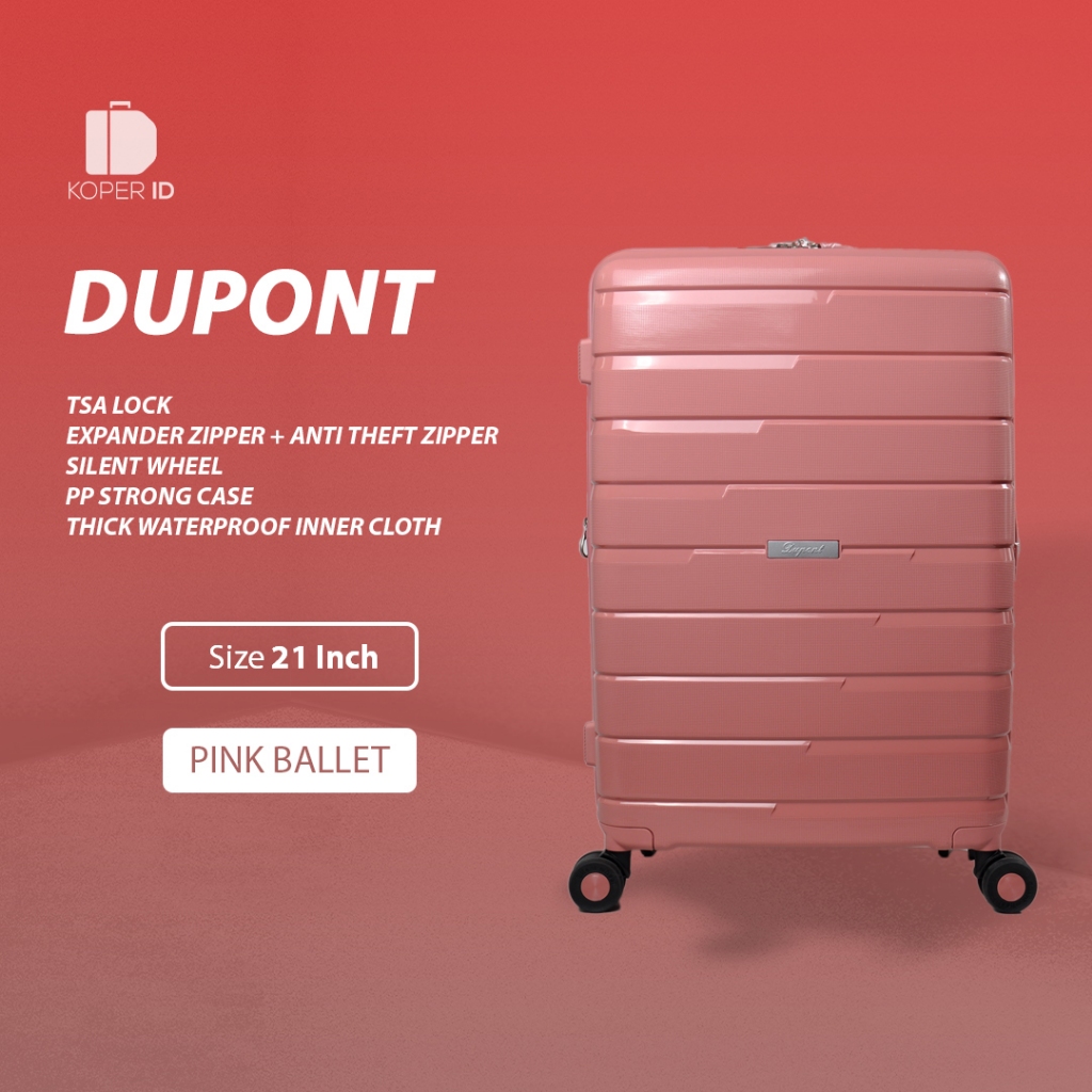 Jual Dupont Koper Hardcase PP Anti Theft Zipper dan Expander dan TSA ...