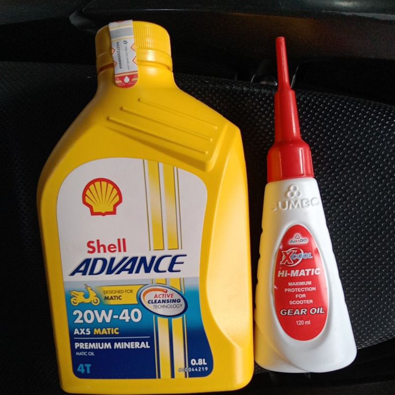 Jual paket oli mesin Shell ax5 SAE 20w-40 dan oli gardan jumbo SAE 80/ ...