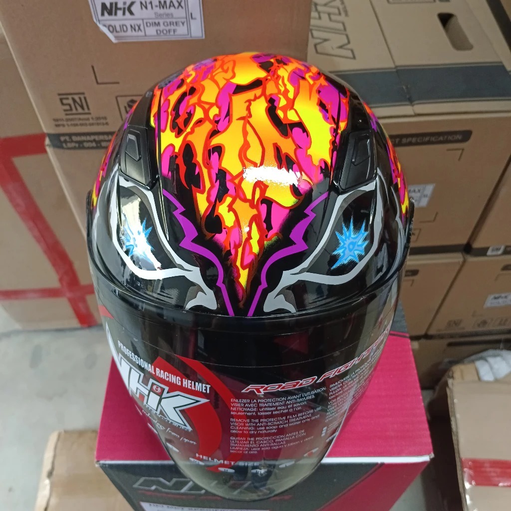 Jual NHK R1 ELITE RIDER REPLIKA AFIF AMRAN BLACK ORIGINAL | HELM MOTOR ...