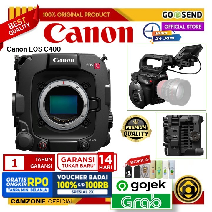 Jual Canon EOS C400 6K FullFrame Digital Cinema Camera(Canon RF) Garansi Resmi Shopee Indonesia