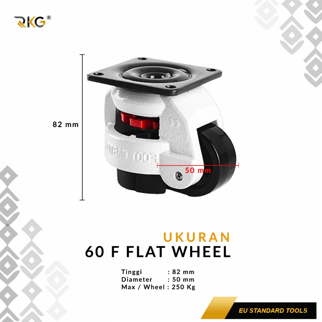 Jual ID RKG RODA STABIL ADJUSTER CASTER WHEEL HEAVY DUTY | Shopee Indonesia