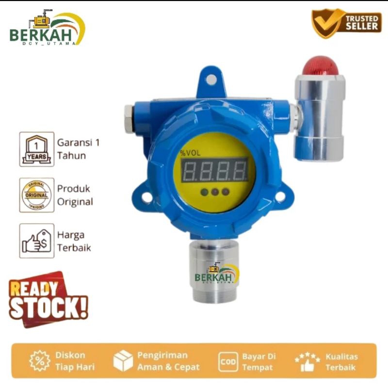 Jual Bosean BH-60 fixed CH4 methane gas detector transmitter LED ...