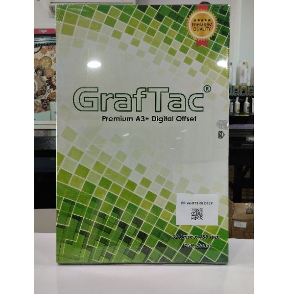 Jual Sticker GrafTac A3+ Vinyl PP White Glossy 100 Lembar Bahan Stiker ...