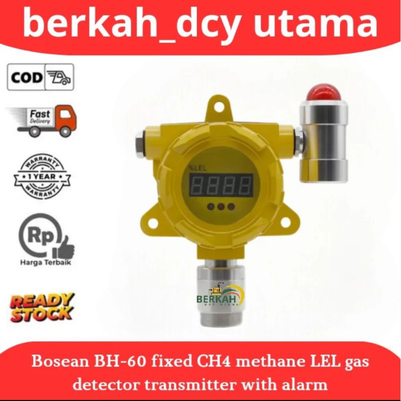 Jual Bosean BH-60 fixed CH4 methane LEL gas detector transmitter with ...