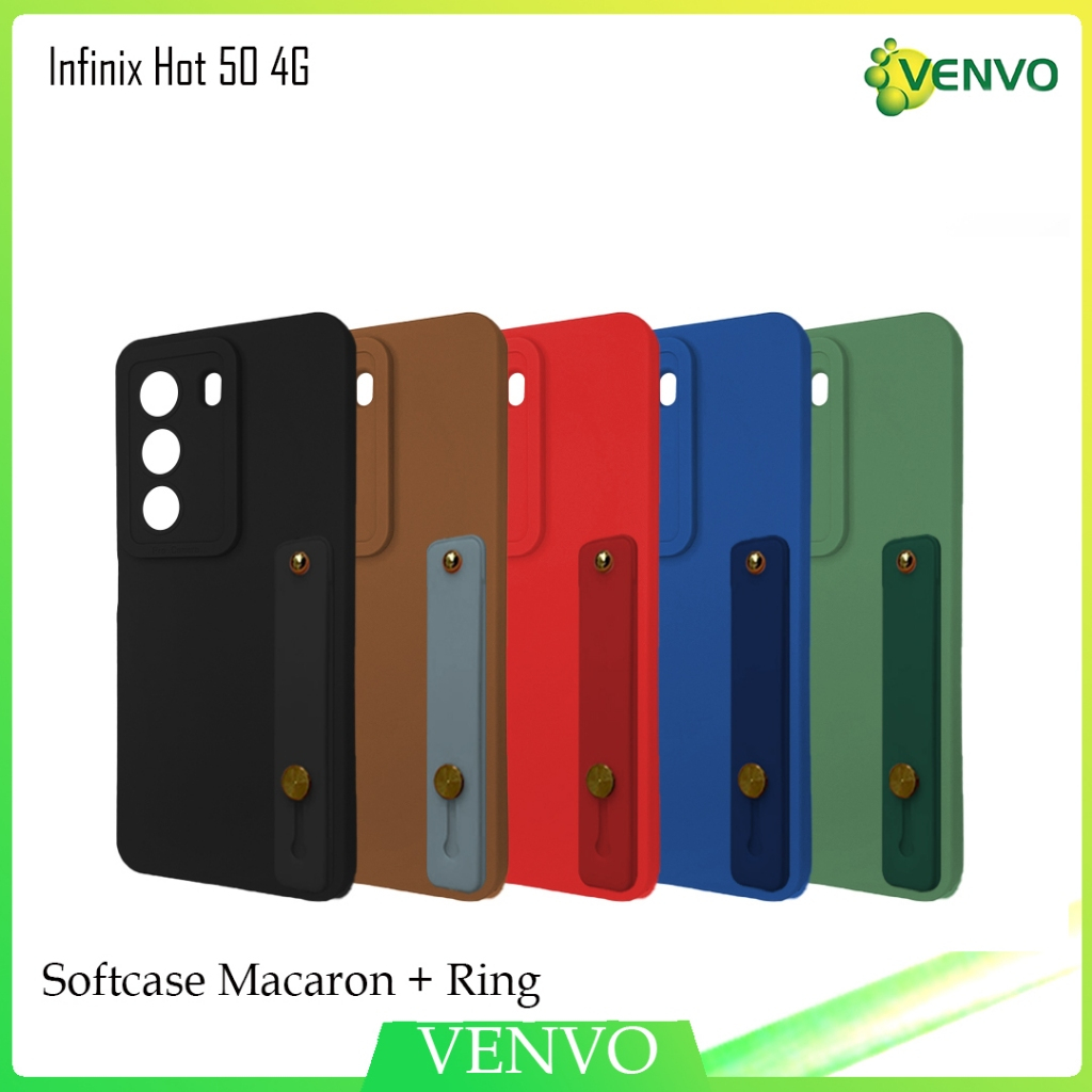 Jual VENVO - VV16 SOFTCASE MACARON + RING Infinix Hot 50 4G | Shopee ...