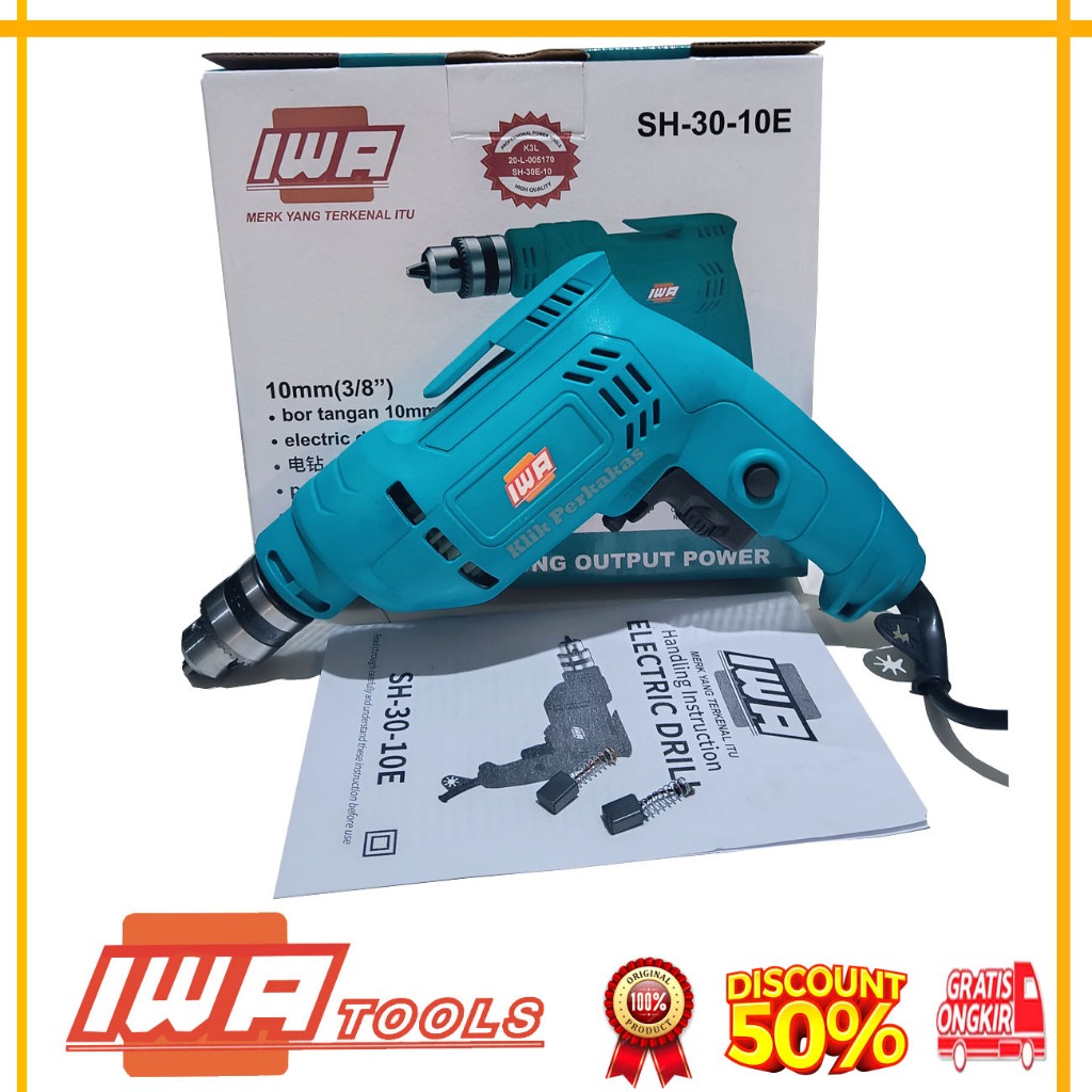 Jual IWA SH-30 Mesin bor listrik J10-3 bor listrik Murah alat bor