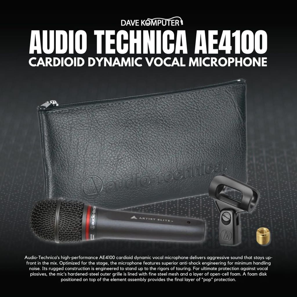 Jual Audio Technica AE4100 Cardioid Dynamic Vocal Microphone