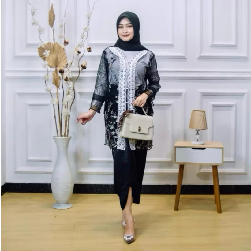Jual One Set Wanita Tulle Gardenia Renda Full Chantily Halus Setelan ...