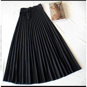 Rok Plisket Premium Prada JUMBO Rok Kualitas Import Crepe Koshibo Pleated Skirt
