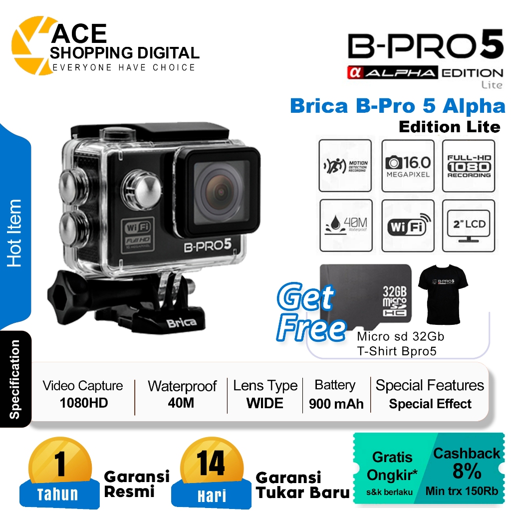 Jual Action Camera Brica - BPRO5 Alpha Edition Lite - Garansi Resmi 1 ...