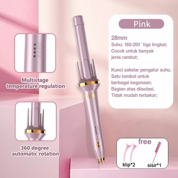 Catokan Curly Catokan Rambut Ceramics 28mm Catokan Curly Otomatis Curly Rambut Curling Iron